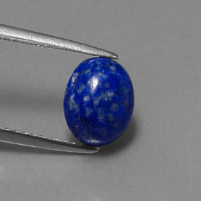 2.17 ct Blue Lapis Lazuli Gemstone, Lapis Lazuli Gem in Oval Cabochon Shape for Sale.