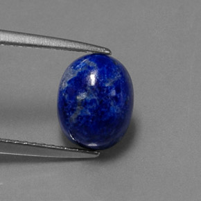 2.82 ct Blue Lapis Lazuli Gemstone, Lapis Lazuli Gem in Oval Cabochon Shape for Sale.