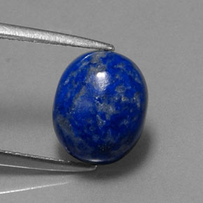 3.70 ct Blue Lapis Lazuli Gemstone, Lapis Lazuli Gem in Oval Cabochon Shape for Sale.