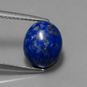 3.46 ct Blue Lapis Lazuli Gemstone, Lapis Lazuli Gem in Oval Cabochon Shape for Sale.