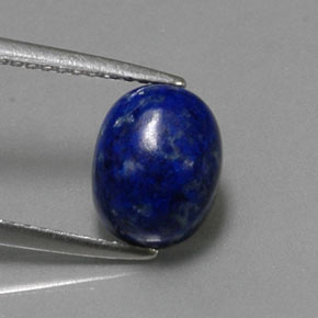 2.89 ct Blue Lapis Lazuli Gemstone, Lapis Lazuli Gem in Oval Cabochon Shape for Sale.