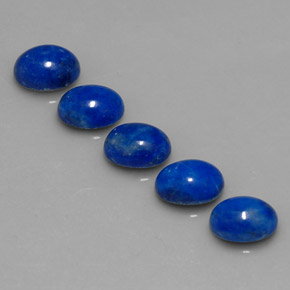 6.74 ct Blue Lapis Lazuli Gemstone, Lapis Lazuli Gem in Oval Cabochon Shape for Sale.