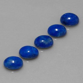 6.74 ct Blue Lapis Lazuli Stone, Natural Lapis Lazuli in Oval Cabochon Shape for Sale