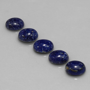 6.94 ct Blue Lapis Lazuli Gemstone, Lapis Lazuli Gem in Oval Cabochon Shape for Sale.