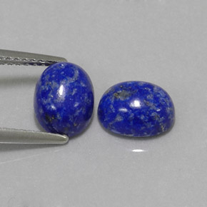 3.32 ct Blue Lapis Lazuli Gemstone, Lapis Lazuli Gem in Oval Cabochon Shape for Sale.