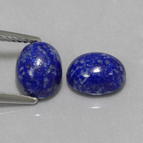 3.29 ct Blue Lapis Lazuli Gemstone, Lapis Lazuli Gem in Oval Cabochon Shape for Sale.