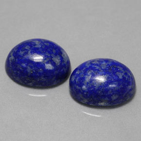 5.61 ct Blue Lapis Lazuli Stone, Natural Lapis Lazuli in Oval Cabochon Shape for Sale