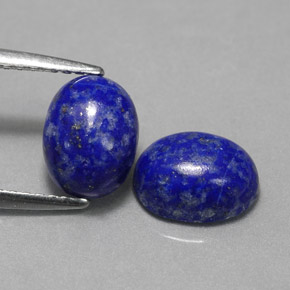 3.00 ct Blue Lapis Lazuli Gemstone, Lapis Lazuli Gem in Oval Cabochon Shape for Sale.
