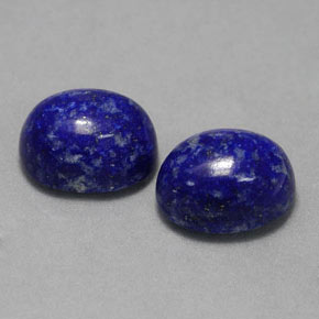 3.88 ct Blue Lapis Lazuli Stone, Natural Lapis Lazuli in Oval Cabochon Shape for Sale