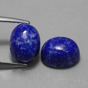 4.18 ct Blue Lapis Lazuli Gemstone, Lapis Lazuli Gem in Oval Cabochon Shape for Sale.
