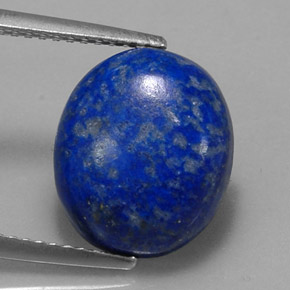 5.86 ct Blue Lapis Lazuli Gemstone, Lapis Lazuli Gem in Oval Cabochon Shape for Sale.