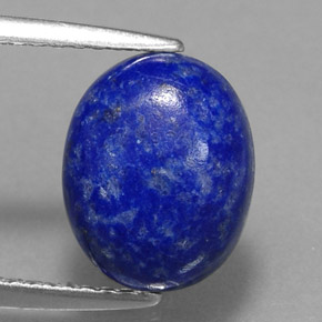 3.13 ct Blue Lapis Lazuli Gemstone, Lapis Lazuli Gem in Oval Cabochon Shape for Sale.
