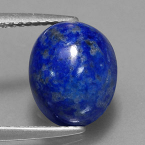 4.27 ct Blue Lapis Lazuli Gemstone, Lapis Lazuli Gem in Oval Cabochon Shape for Sale.