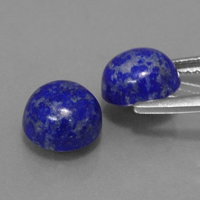 Lapis Lazuli Gemstone in 7 mm (calibrated) Size for Sale, Lapis Lazuli Stone in Royal Blue Color