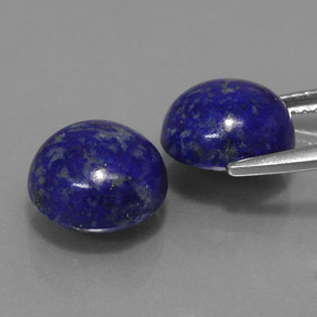 Lapis Lazuli Gemstone in 9 mm (calibrated) Size for Sale, Lapis Lazuli Stone in Royal Blue Color