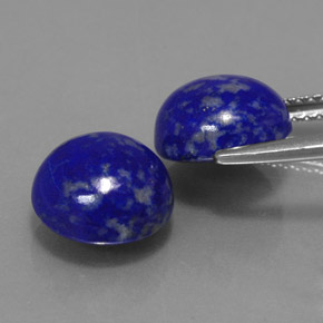 Lapis Lazuli Gemstone in 9 mm (calibrated) Size for Sale, Lapis Lazuli Stone in Royal Blue Color