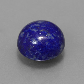 3.58 ct Blue Lapis Lazuli Stone, Natural Lapis Lazuli in Round Cabochon Shape for Sale