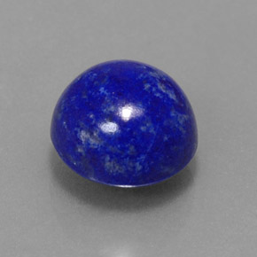 3.59 ct Blue Lapis Lazuli Stone, Natural Lapis Lazuli in Round Cabochon Shape for Sale
