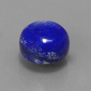 3.53 ct Blue Lapis Lazuli Stone, Natural Lapis Lazuli in Round Cabochon Shape for Sale