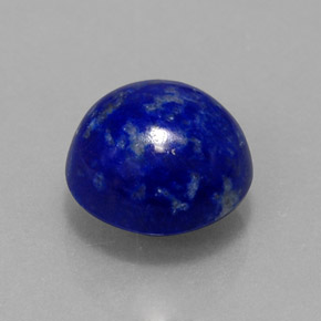 3.48 ct Blue Lapis Lazuli Stone, Natural Lapis Lazuli in Round Cabochon Shape for Sale