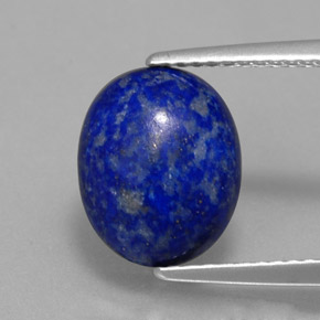 3.12 ct Blue Lapis Lazuli Gemstone, Lapis Lazuli Gem in Oval Cabochon Shape for Sale.