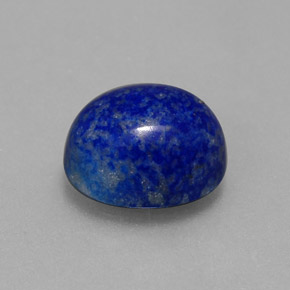 3.87 ct Blue Lapis Lazuli Stone, Natural Lapis Lazuli in Oval Cabochon Shape for Sale