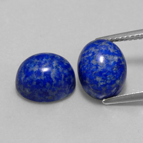 8.01 ct Blue Lapis Lazuli Gemstone, Lapis Lazuli Gem in Oval Cabochon Shape for Sale.