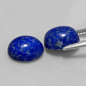 Lapis Lazuli Gemstone in 10 x 8 mm (calibrated) Size for Sale, Lapis Lazuli Stone in Royal Blue Color