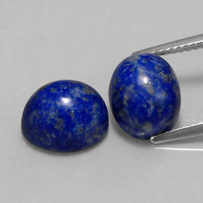 8.63 ct Blue Lapis Lazuli Gemstone, Lapis Lazuli Gem in Oval Cabochon Shape for Sale.