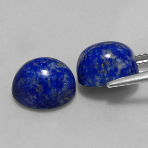 Lapis Lazuli Gemstone in 10 x 8 mm (calibrated) Size for Sale, Lapis Lazuli Stone in Royal Blue Color