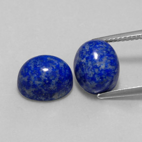 8.96 ct Blue Lapis Lazuli Gemstone, Lapis Lazuli Gem in Oval Cabochon Shape for Sale.