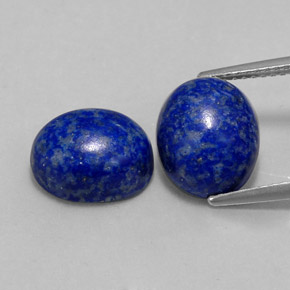 9.16 ct Blue Lapis Lazuli Gemstone, Lapis Lazuli Gem in Oval Cabochon Shape for Sale.