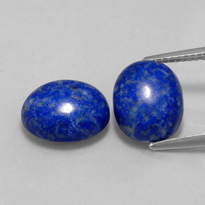 8.25 ct Blue Lapis Lazuli Gemstone, Lapis Lazuli Gem in Oval Cabochon Shape for Sale.