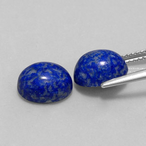 Lapis Lazuli Gemstone in 10 x 8 mm (calibrated) Size for Sale, Lapis Lazuli Stone in Royal Blue Color