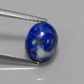 2.98 ct Blue Lapis Lazuli Gemstone, Lapis Lazuli Gem in Oval Cabochon Shape for Sale.