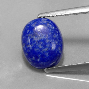 2.76 ct Blue Lapis Lazuli Gemstone, Lapis Lazuli Gem in Oval Cabochon Shape for Sale.