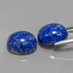 Lapis Lazuli Gemstone in 10 x 8 mm (calibrated) Size for Sale, Lapis Lazuli Stone in Royal Blue Color