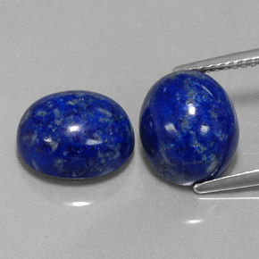 9.78 ct Blue Lapis Lazuli Gemstone, Lapis Lazuli Gem in Oval Cabochon Shape for Sale.