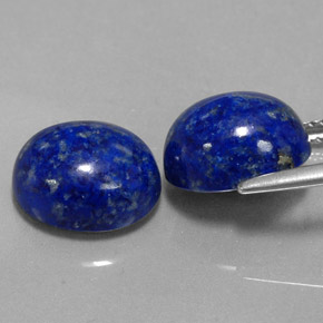 Lapis Lazuli Gemstone in 11 x 9 mm (calibrated) Size for Sale, Lapis Lazuli Stone in Royal Blue Color