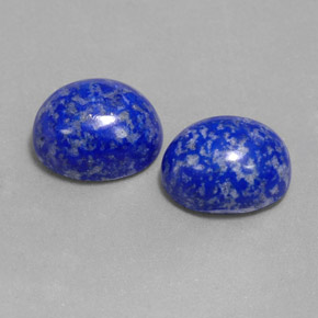 6.82 ct Blue Lapis Lazuli Stone, Natural Lapis Lazuli in Oval Cabochon Shape for Sale