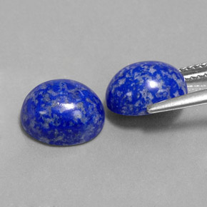 Lapis Lazuli Gemstone in 10 x 8 mm (calibrated) Size for Sale, Lapis Lazuli Stone in Royal Blue Color