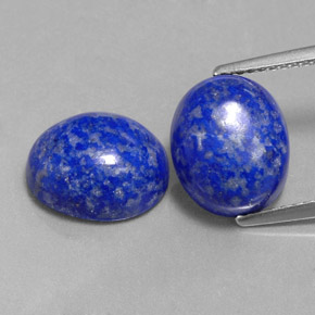 9.34 ct Blue Lapis Lazuli Gemstone, Lapis Lazuli Gem in Oval Cabochon Shape for Sale.