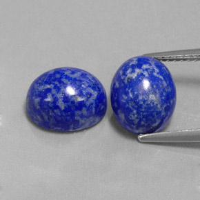 7.47 ct Blue Lapis Lazuli Gemstone, Lapis Lazuli Gem in Oval Cabochon Shape for Sale.