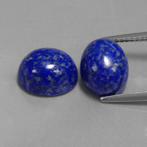 7.99 ct Blue Lapis Lazuli Gemstone, Lapis Lazuli Gem in Oval Cabochon Shape for Sale.