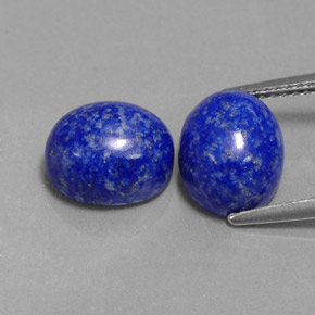 8.20 ct Blue Lapis Lazuli Gemstone, Lapis Lazuli Gem in Oval Cabochon Shape for Sale.