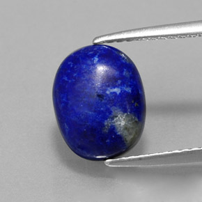 2.82 ct Blue Lapis Lazuli Gemstone, Lapis Lazuli Gem in Oval Cabochon Shape for Sale.