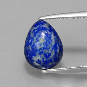 2.52 ct Blue Lapis Lazuli Gemstone, Lapis Lazuli Gem in Pear Cabochon Shape for Sale.