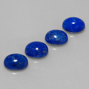 8.46 ct Blue Lapis Lazuli Stone, Natural Lapis Lazuli in Oval Cabochon Shape for Sale