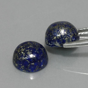 Lapis Lazuli Gemstone in 8 mm (calibrated) Size for Sale, Lapis Lazuli Stone in Royal Blue Color