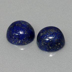 4.68 ct Blue Lapis Lazuli Stone, Natural Lapis Lazuli in Round Cabochon Shape for Sale